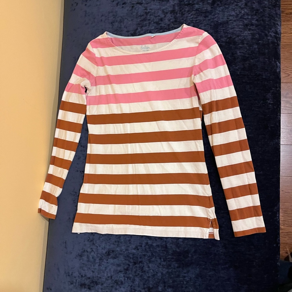 Boden Boatneck Striped Top